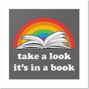 Take a Look, it's In a Book Reading Rainbow Posters and Art